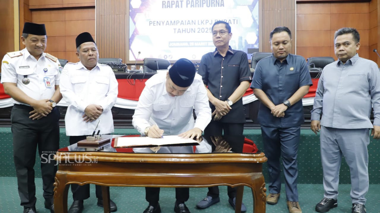 LKPj 2025 Jombang Disampaikan, IPM Naik dan Ekonomi Tumbuh 5,34%