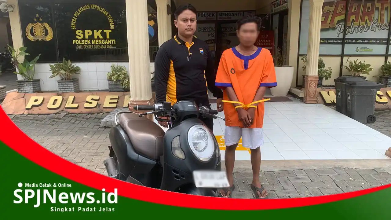 Polsek Menganti,Gresik.mengungkap, mengejar dan menangkap terduga pelaku pembegalan hingga ke kota surabaya.