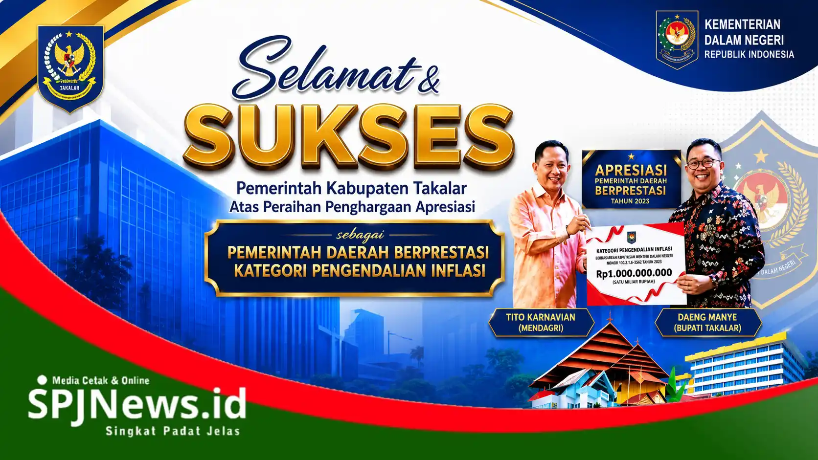 Wujud Nyata Kepemimpinan Daeng Manye,  Pemkab Takalar Berhasil Meraih Sejumlah Penghargaan Bergengsi Tingkat Nasional