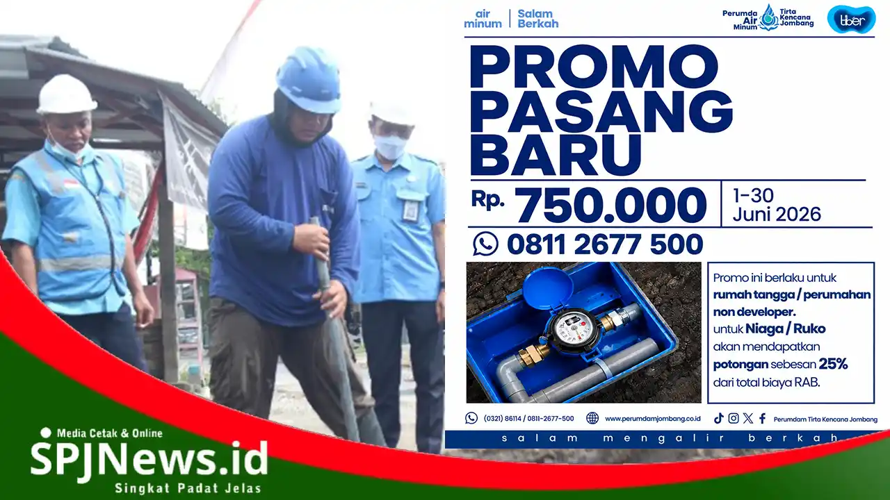 Perumdam Jombang Promo Pasang Baru Air Rp750 Ribu