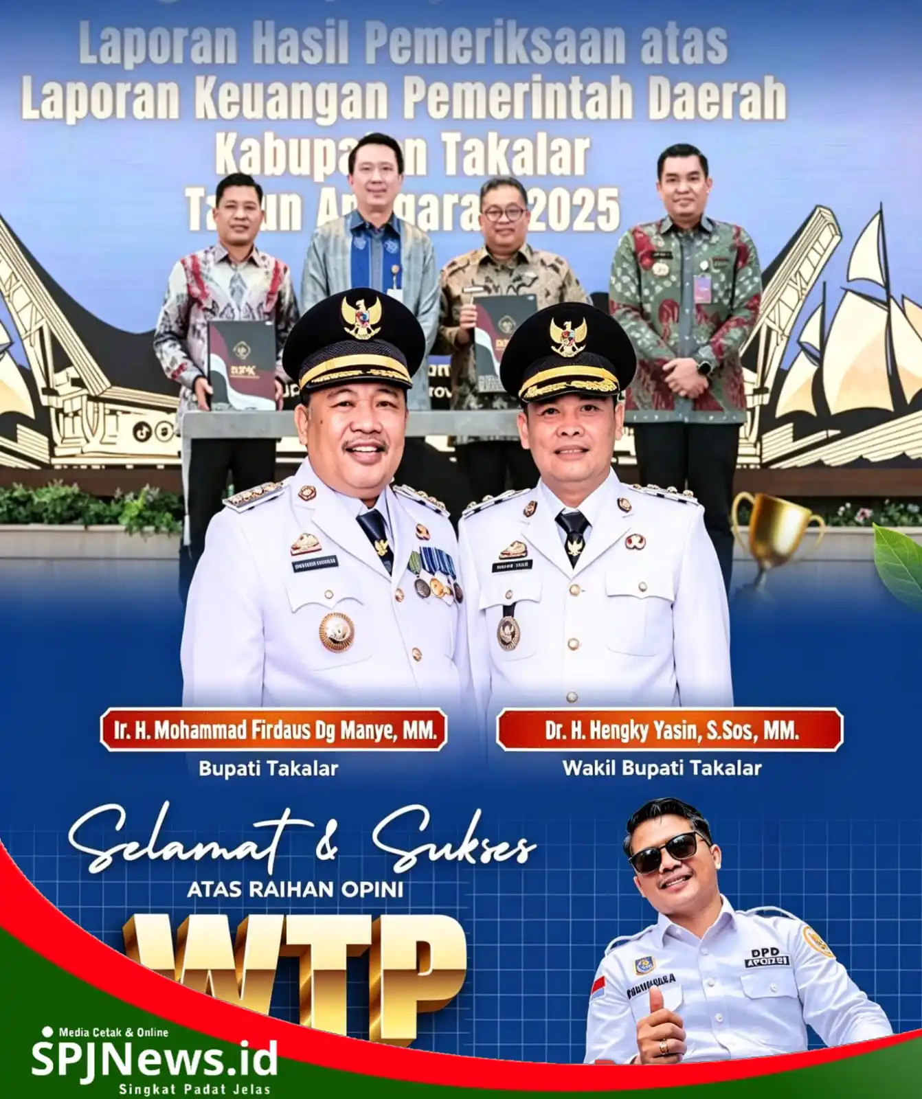 KETUA APDESI TAKALAR BERI APRESIASI ATAS PRESTASI PEMKAB TAKALAR MERAIH PREDIKAT WTP