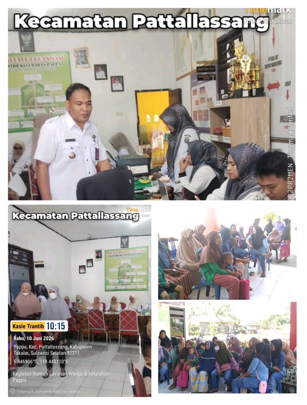 Antusiasme Masyarakat Kecamatan Pattallassang Sambut Baik Inovasi Layanan Publik RUMAH LAYANAN WARGA 