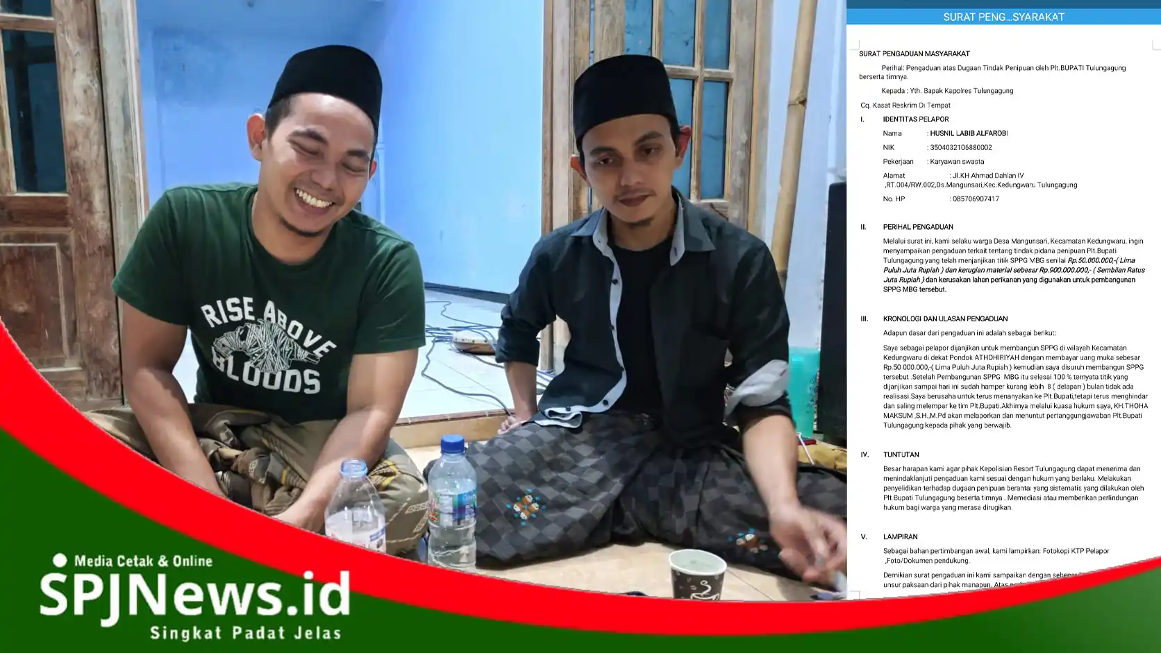 Dugaan Penipuan oleh Plt. Bupati Tulungagung: Titik SPPG Berujung di Mapolres Ada 7 Korban 