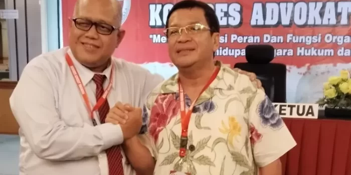 Nasrullah Nawawi (kanan) dan Ahmad Taufiq usai pemilihan Presiden KAI 2024-2029 (NRA Halvaima/KP)